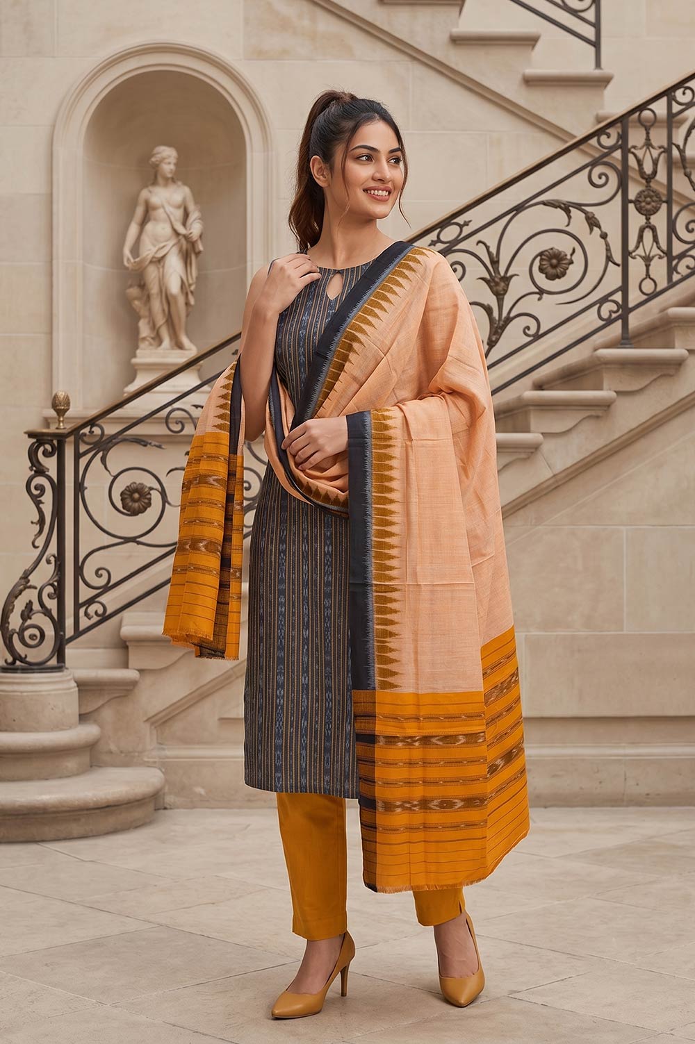 Orissa Ikat Salwar Suit Set (3pcs)
