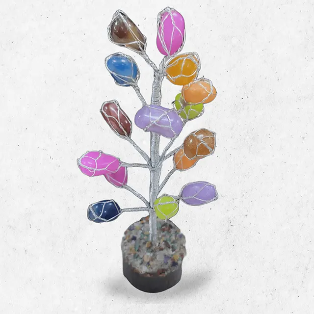 Agates of Cambay Multi Colour Tree (15 Chips)