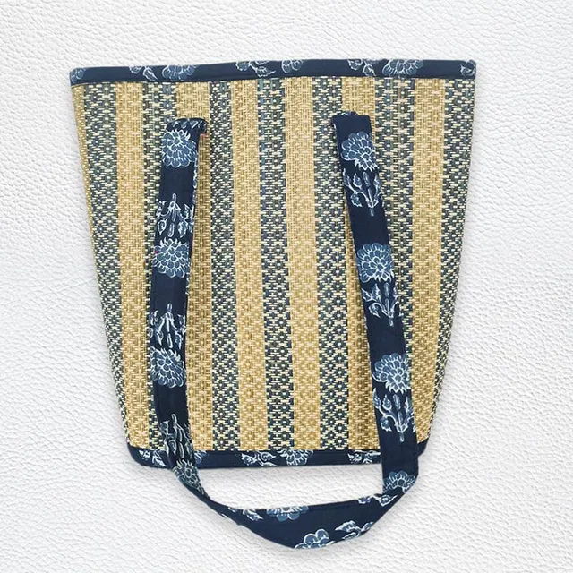 Madurkathi Grass Handmade Bag (12x12 Inches)