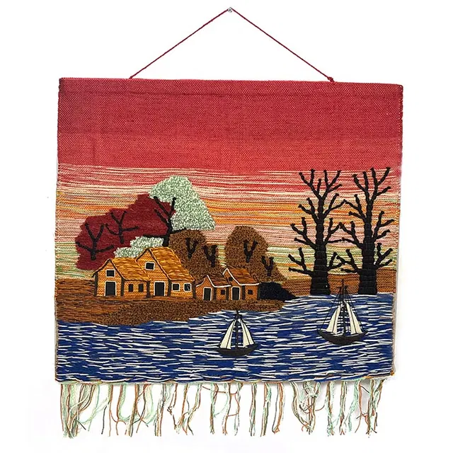River House Ghazipur Jute Handmade Wall Hanging (40*36) Inches
