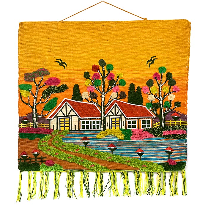 River House Theme Ghazipur Jute Handmade Wall Hanging (40*36) Inches