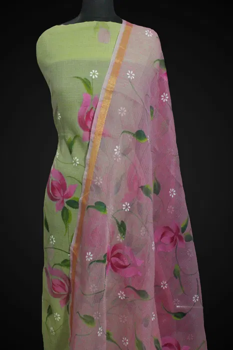 Kota Hand Painted Salwar Suit Set (3pcs)