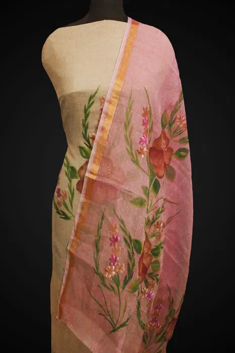 Kota Hand Painted Salwar Suit Set (3pcs)