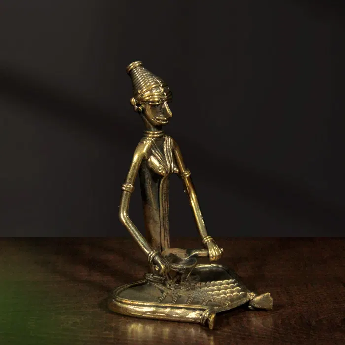 Odisha Brass & Bell Metal (Dhokra) Musician (4.3 Inches)