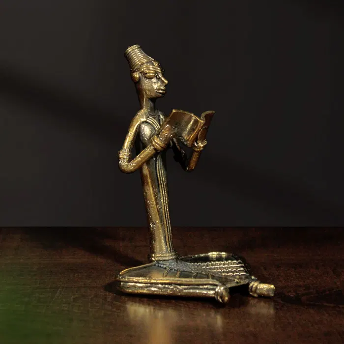 Odisha Brass & Bell Metal (Dhokra) Studying (4.3 Inches)