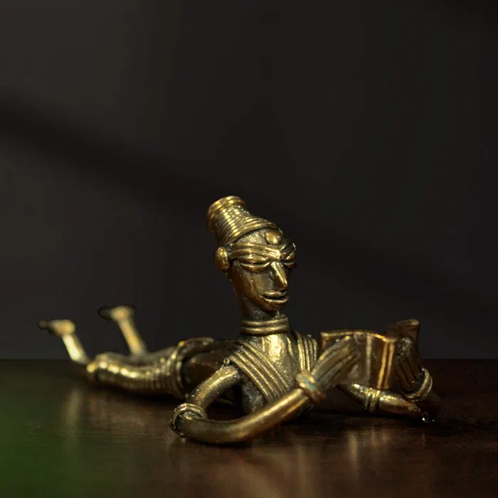 Odisha Brass & Bell Metal (Dhokra) Studying (6.2 Inches)