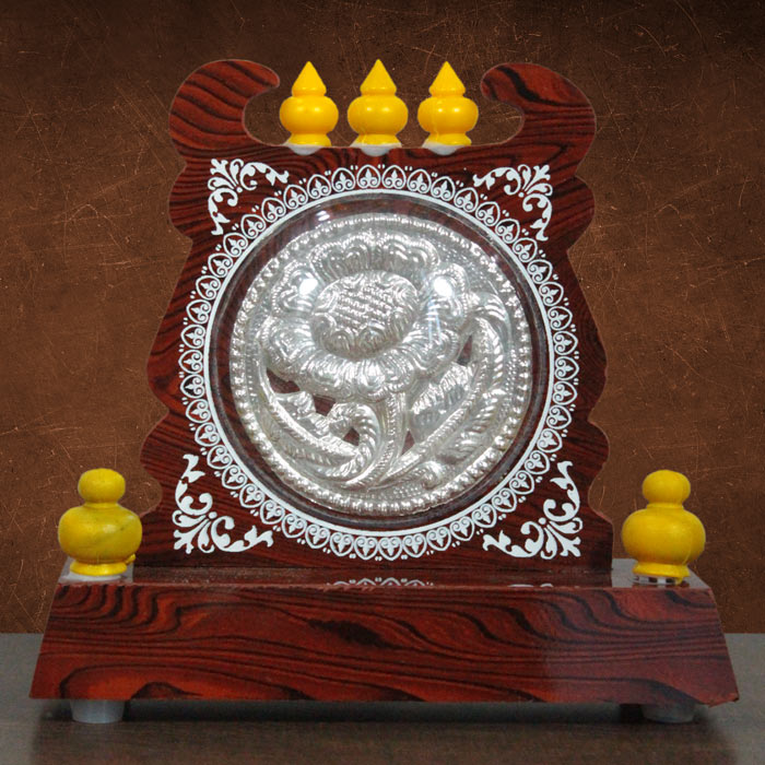 Thanjavur Art Plate Flower Temple (Memento) - 3.5 Inch Dia