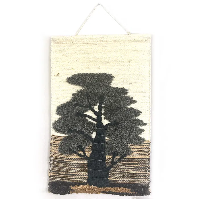 Tree Ghazipur Jute Handmade Wall Hanging (12*18) Inches