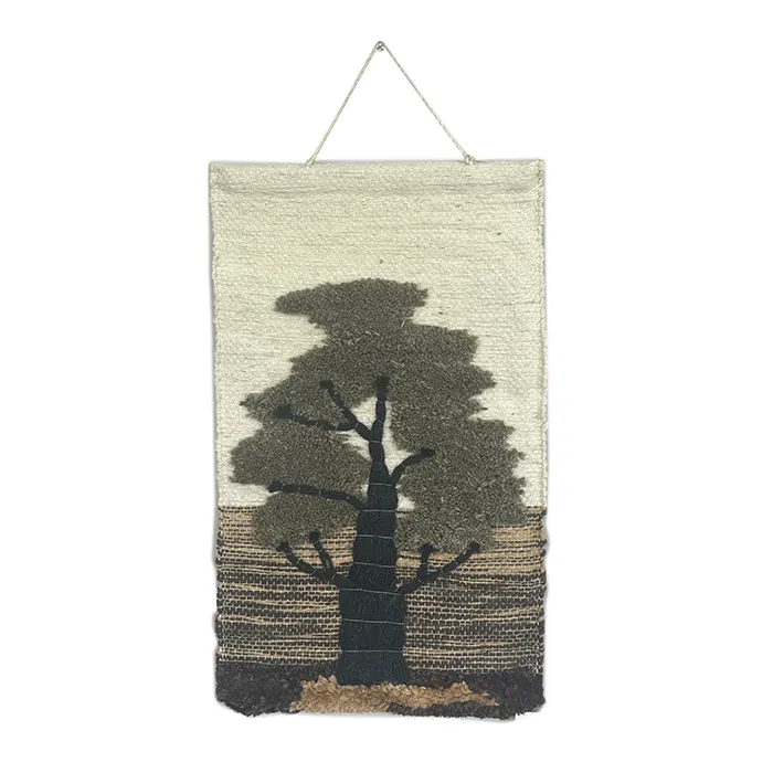 Tree Ghazipur Jute Handmade Wall Hanging (12*18) Inches