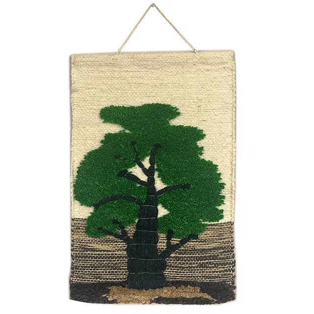 Tree Ghazipur Jute Handmade Wall Hanging (12*18) Inches