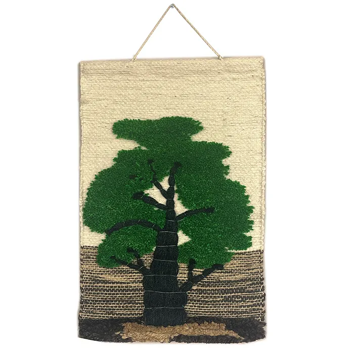 Tree Ghazipur Jute Handmade Wall Hanging (12*18) Inches