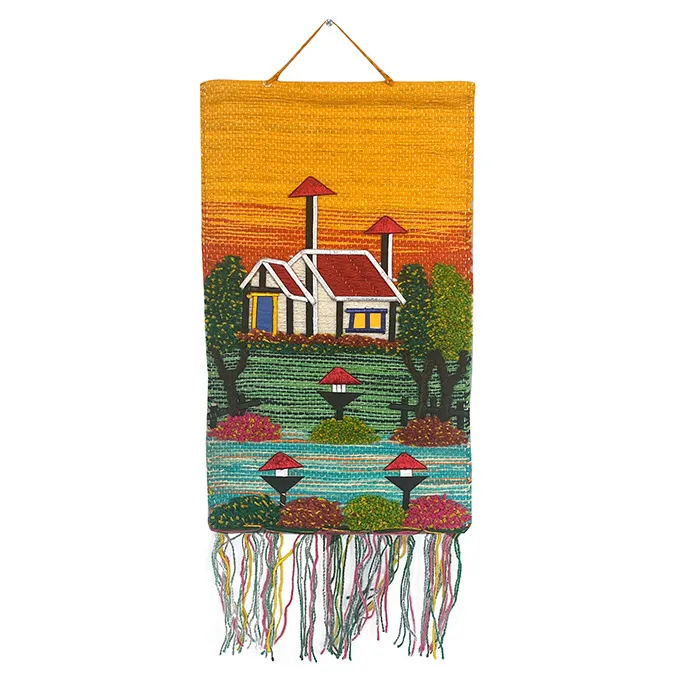 River House Ghazipur Jute Handmade Wall Hanging (12*21) Inches