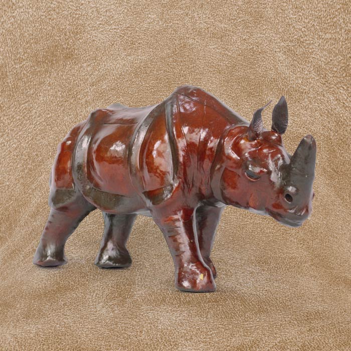 Indore Leather Toys Rhino (12 Inch) - Single