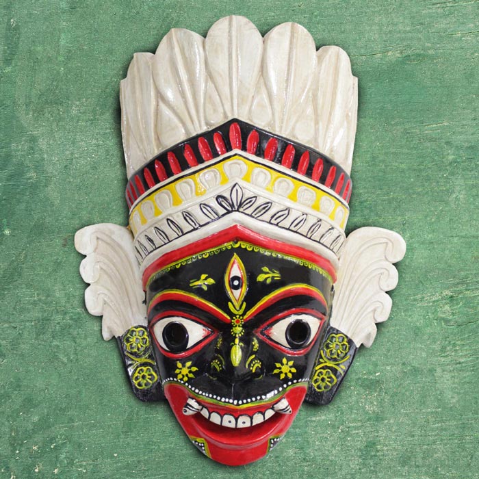 Kushmandi Wooden Mask Gumir (19 Inches)