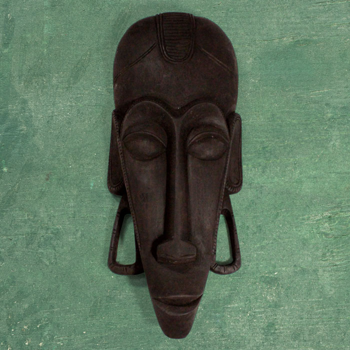 Kushmandi Wooden Mask Tribal King (15 Inches)