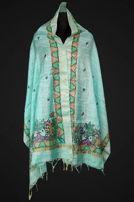 Madhubani Hand Painted Dupatta