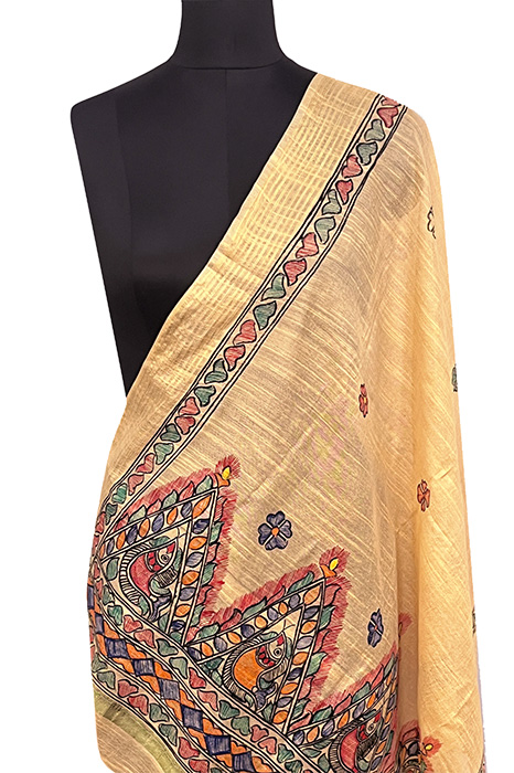 Madhubani Hand Painted Dupatta