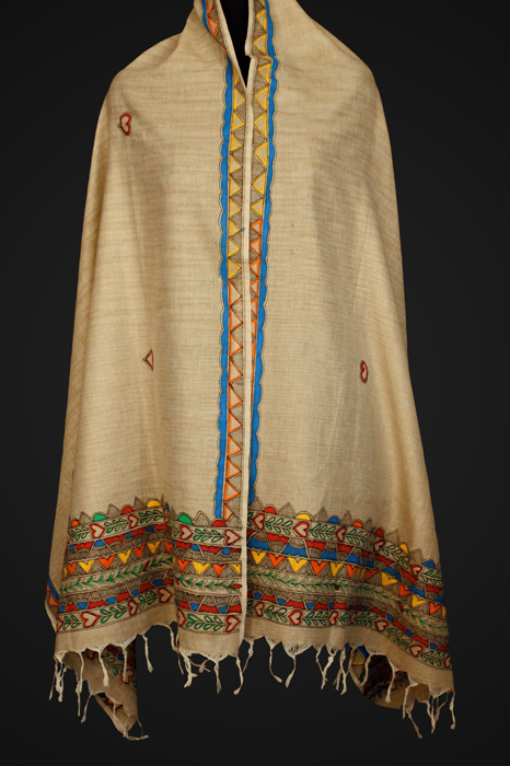 Madhubani Hand Painted Dupatta