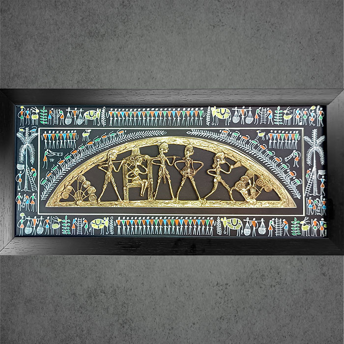 Odisha Brass & Bell Metal (Dhokra) Bride Procession (21x10 Inches)