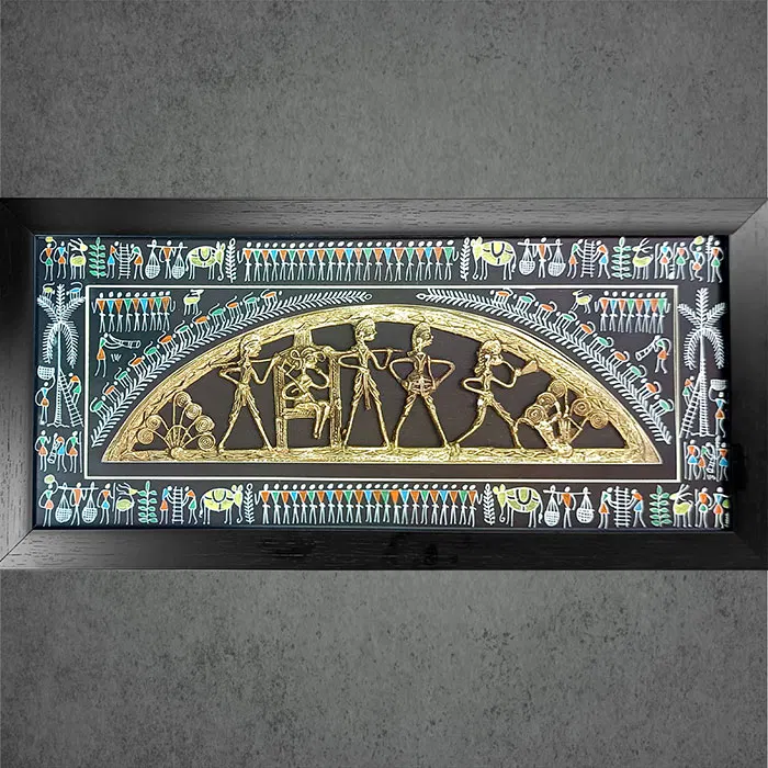 Odisha Brass & Bell Metal (Dhokra) Bride Procession (21x10 Inches)