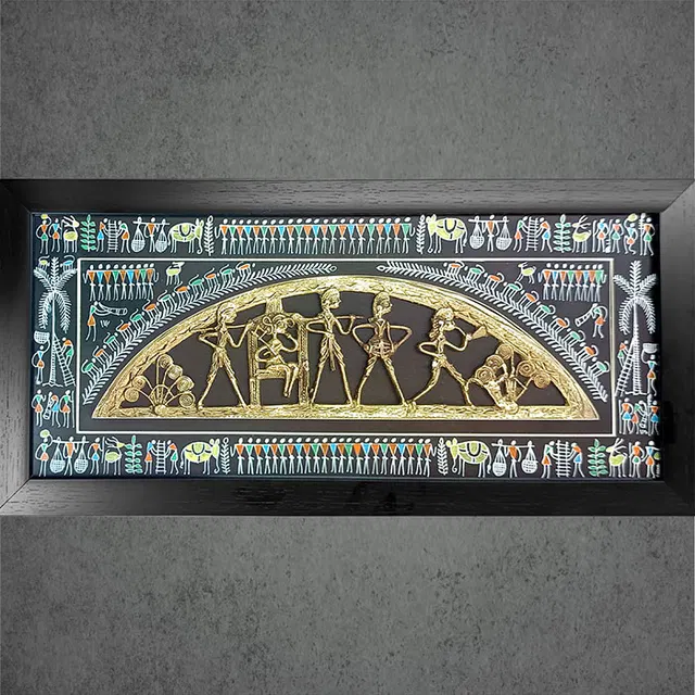 Odisha Brass & Bell Metal (Dhokra) Bride Procession (21x10 Inches)