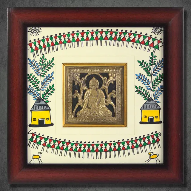 Odisha Brass & Bell Metal (Dhokra) Buddha (10x10 Inches)