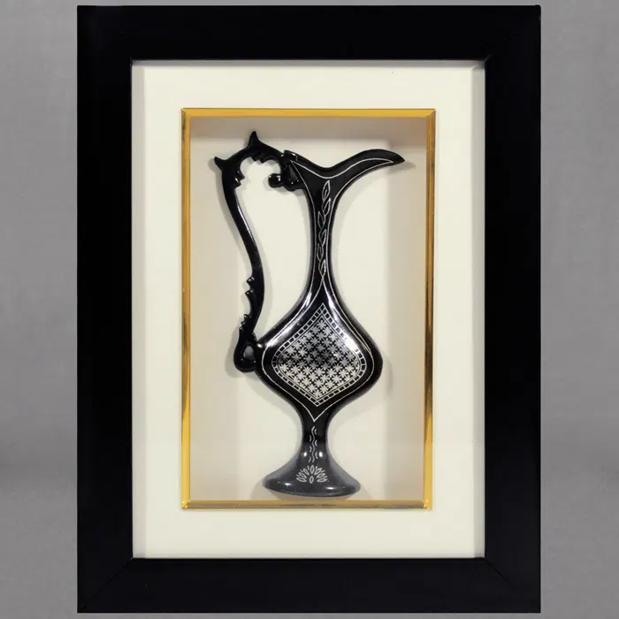 Bidriware Silver Inlay Jug Frame