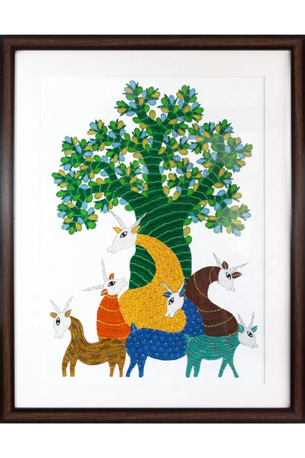 Gond Art (22x27) Inches