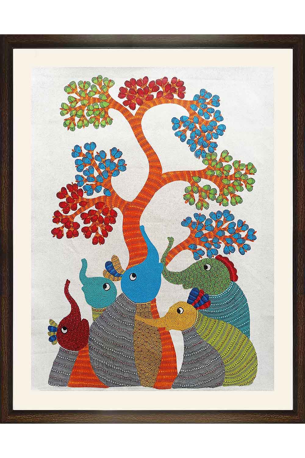 Gond Art (22x27) Inches