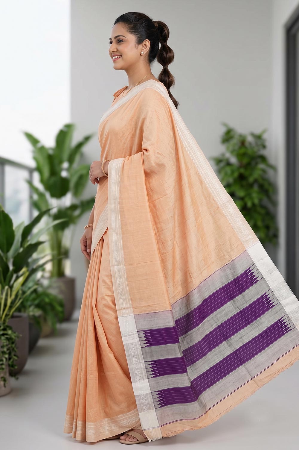 Ilkal Authentic Handloom Cotton-Silk Saree