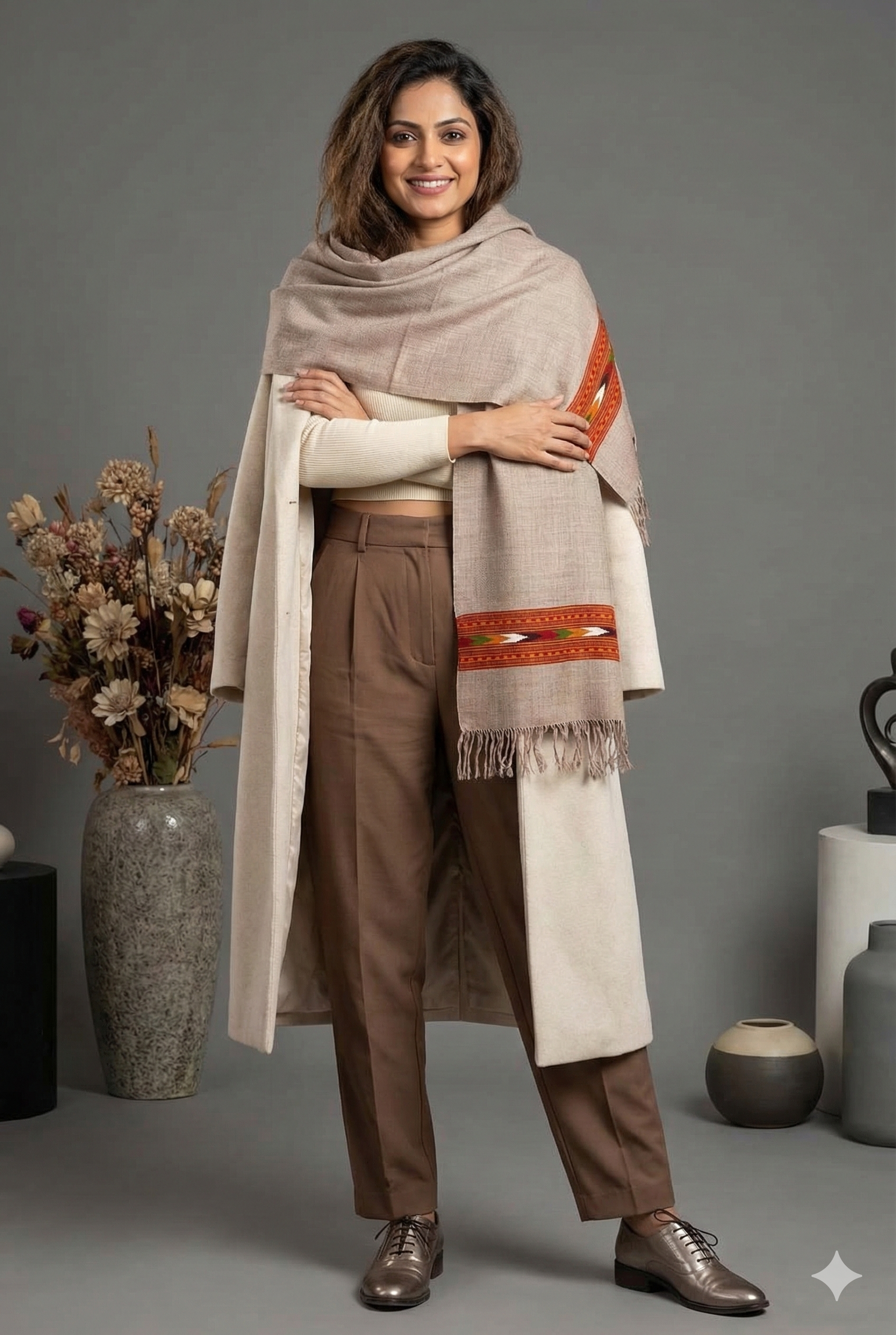 Kullu Pure Wool Handloom Muffler