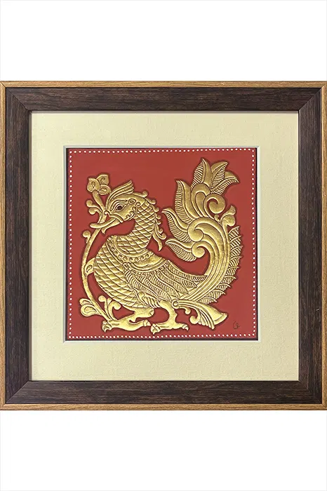 Anna Pakshi Mysore Painting -22KT Gold Leaf (13*13) Inches