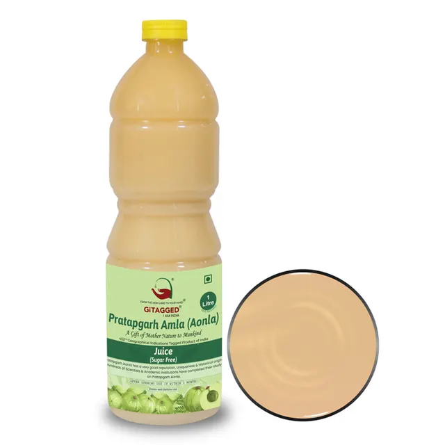 Pratapgarh Amla Gooseberry (Natural JUICE Concentrate) Sugar Free - 1Litre