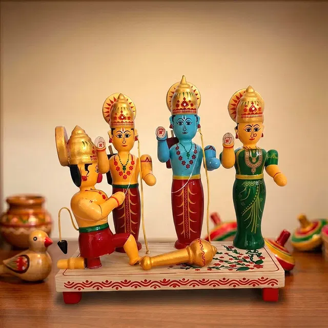 Etikoppaka Toys Rama Darbar (9 inch)