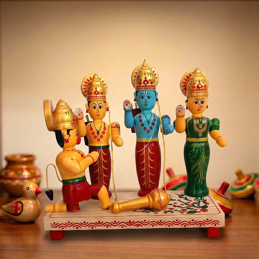 Etikoppaka Toys Rama Darbar (9 inch)