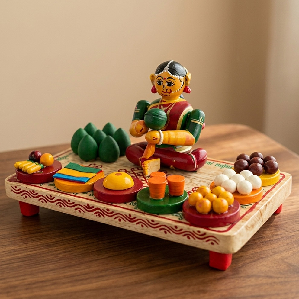 Etikoppaka Toys Vegetable Lady (7 inch)