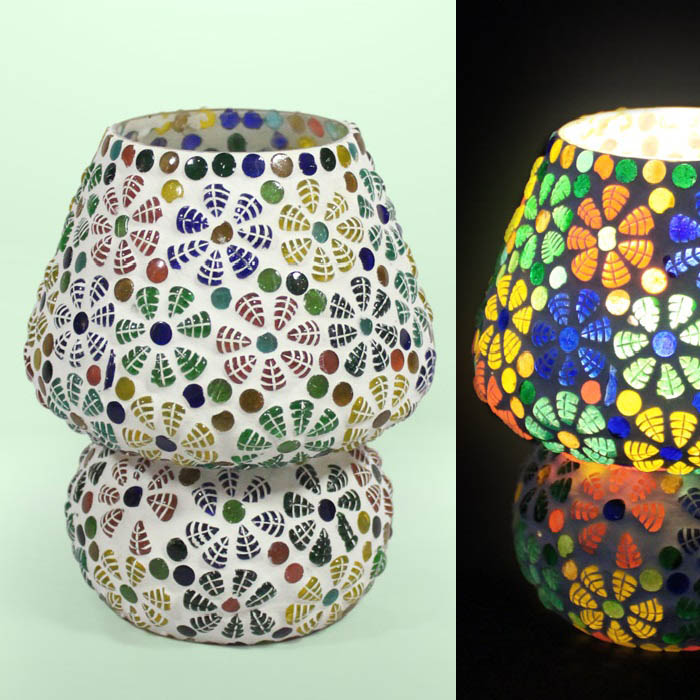 Firozabad Glass Craft Table Lamp (7 Inches)