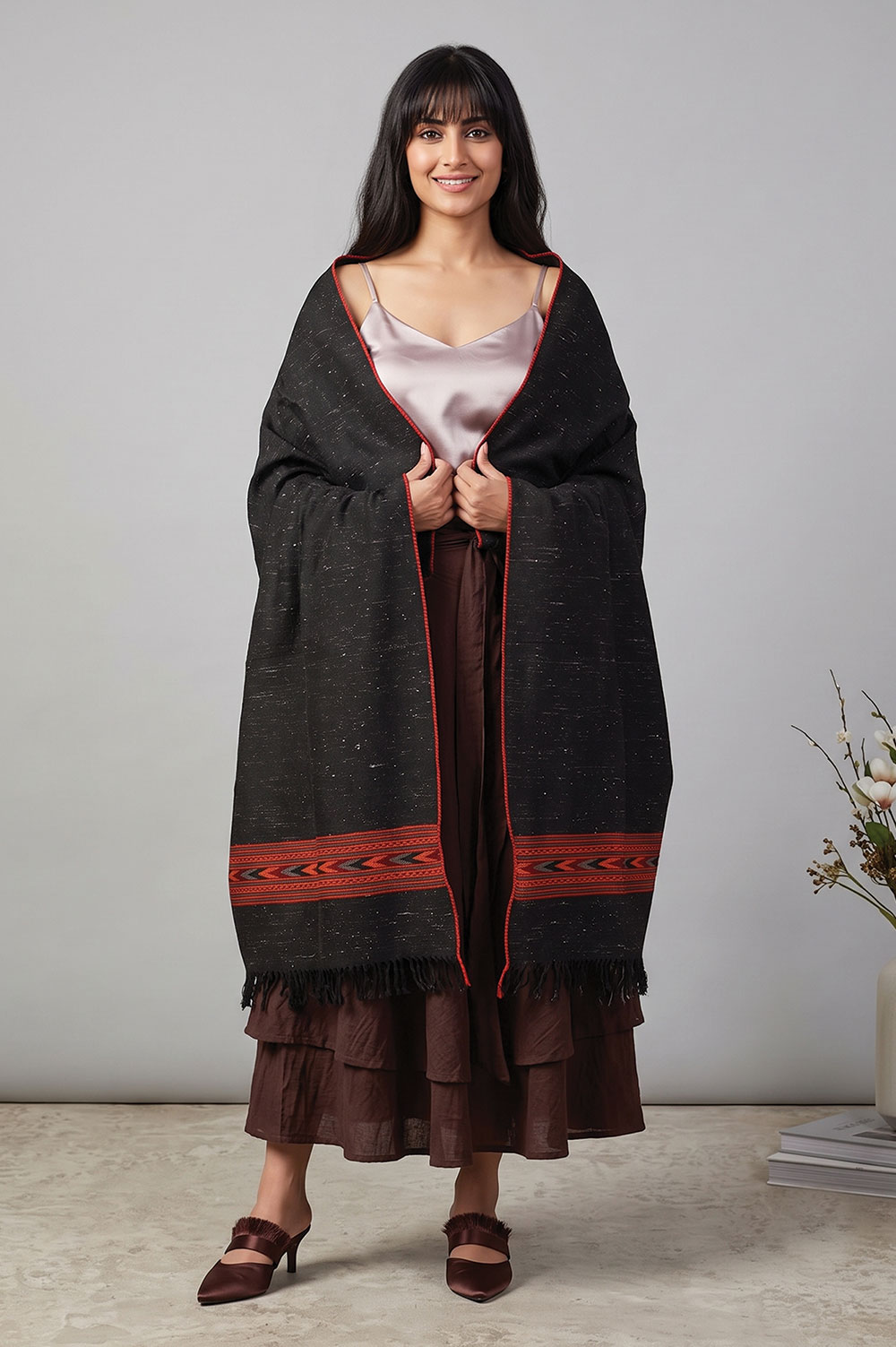 Kullu Pure Woolen Handloom Shawl