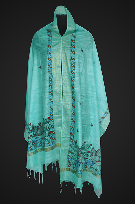 Madhubani Hand Painted Dupatta