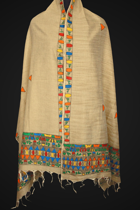 Madhubani Hand Painted Dupatta