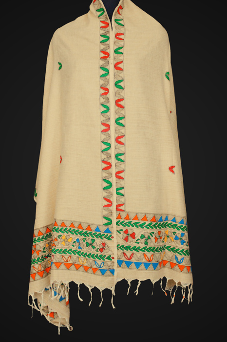 Madhubani Hand Painted Dupatta