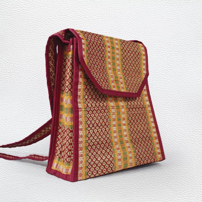 Madurkathi Grass Handmade Sling Bag (10x10 Inches)