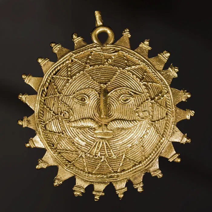 Odisha Brass & Bell Metal (Dhokra) Sun (6 Inches)