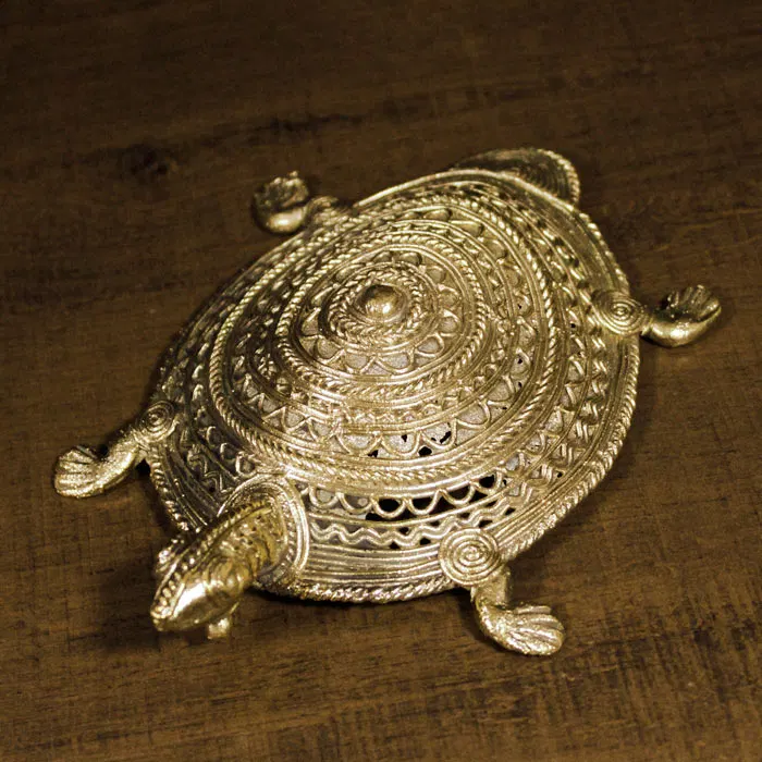 Odisha Brass & Bell Metal (Dhokra) Tortoise (7 Inches)