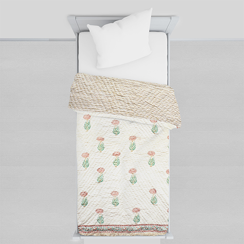 Sanganeri Hand Block Printed Comforter (5x7.5Ft)