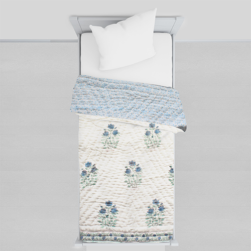 Sanganeri Hand Block Printed Comforter (5x7.5Ft)