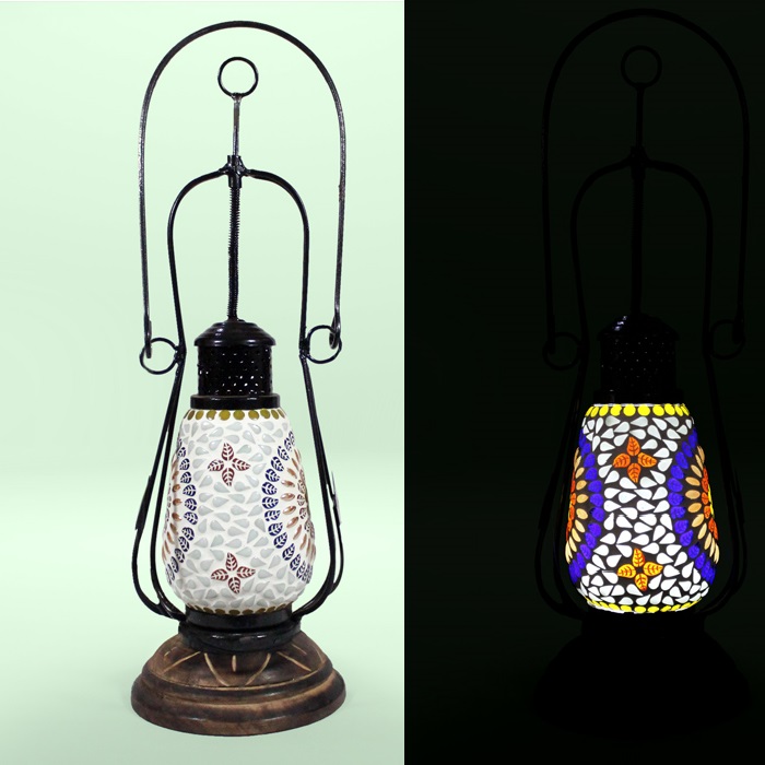 Firozabad Glass Craft Lantern (10 Inches)