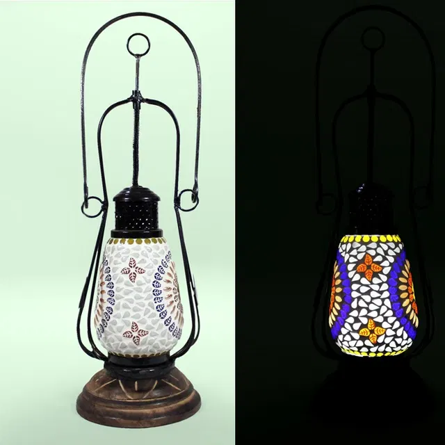 Firozabad Glass Craft Lantern (10 Inches)