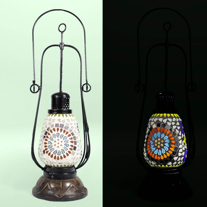 Firozabad Glass Craft Lantern (10 Inches)