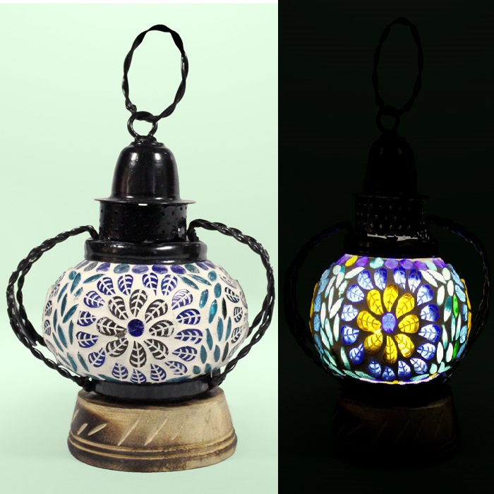 Firozabad Glass Craft Lantern (5 Inches)